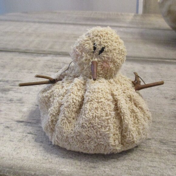 Melting Snowman Rustic and Primitive Winter Decoration - Picture 2 of 2